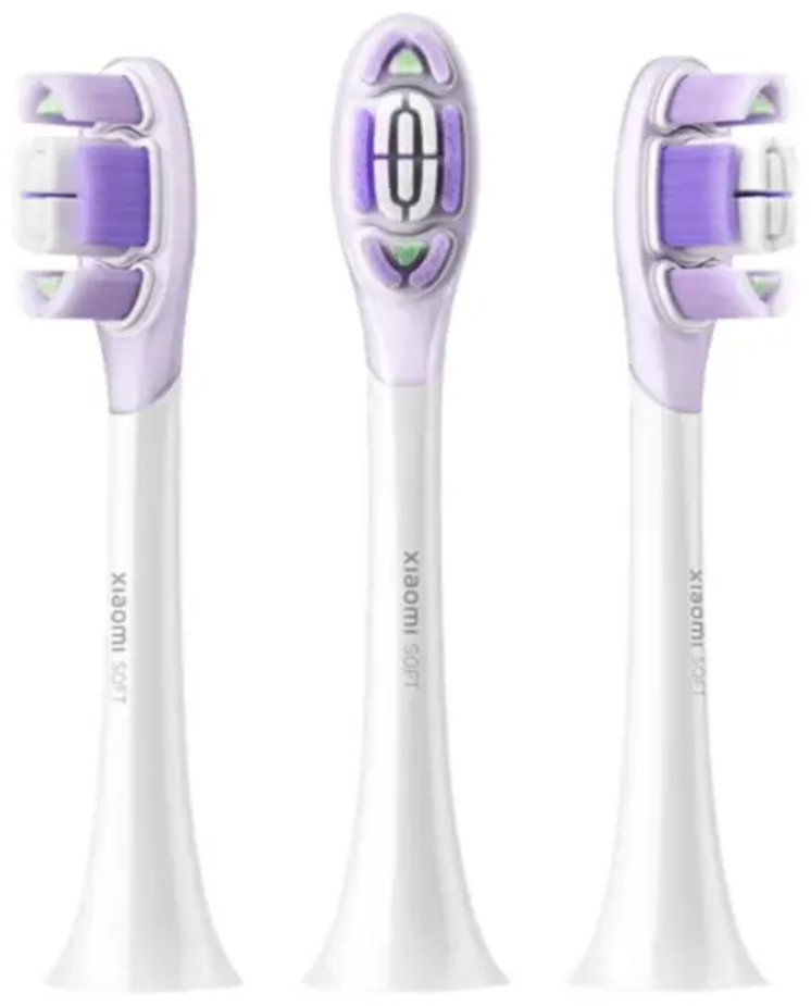 Сменные насадки Xiaomi Oscillation Electric Toothbrush Replacement Heads (Soft) фиолетовый BHR07ZRTY