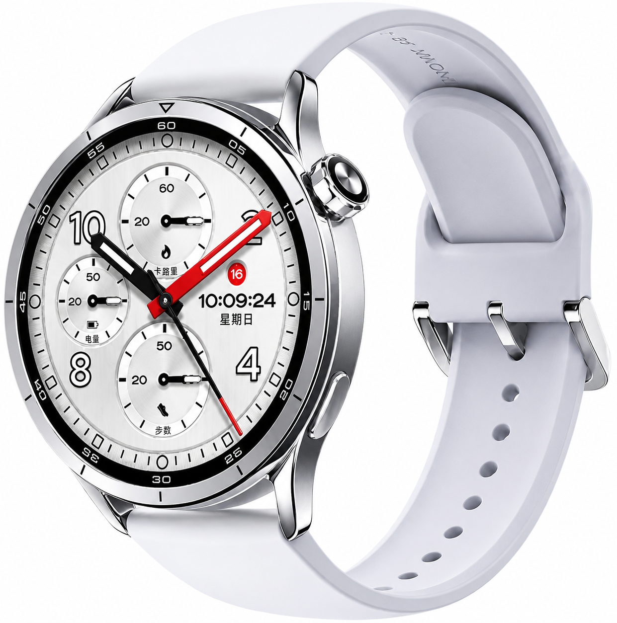 Смарт-часы Xiaomi Watch S5 46mm серебристый с белым ремешком BHR08ISGL